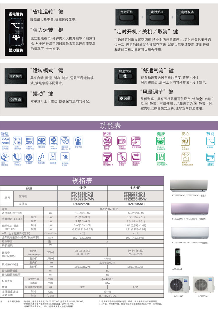 大金空调-家用分体空调SK系列